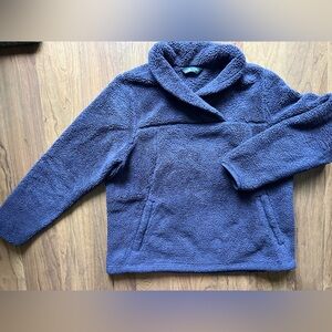 The North Face Purple Sherpa Sweatshirt - Size XL